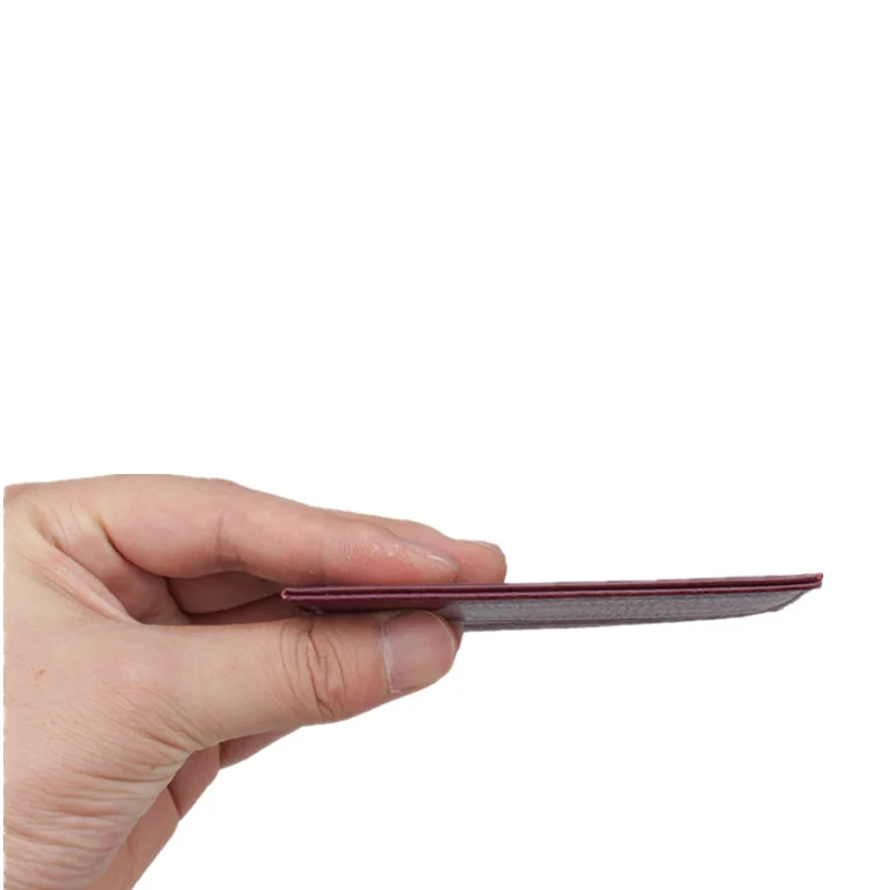 Фиолетовый 1 шт. твердый Rfid держатель для карт женский тонкий кошелек визиток