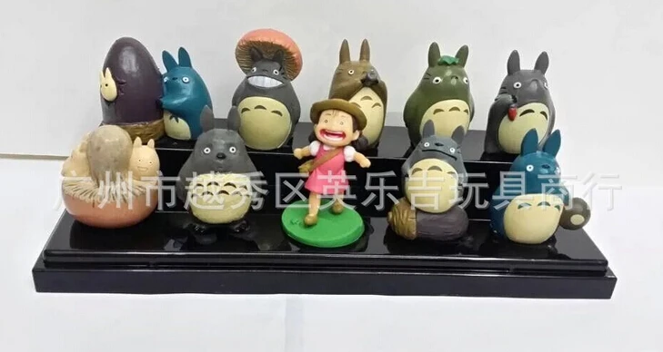 

10pcs/set Miyazaki Hayao My Neighbor Totoro Mini Q Action Figures New brinquedos Collection Figures New for christmas gift