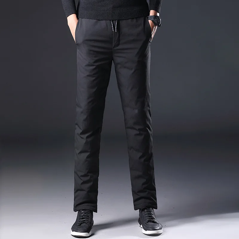 

2020 Men's down Wadded Trousers Casual Padded Winter New Warm down Wadded Trousers