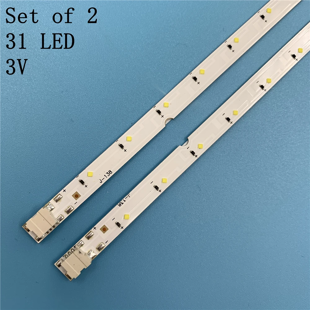 Новый комплект из 2 предметов 31LED 515 мм Светодиодная лента для подсветки Samsung Louvre 49
