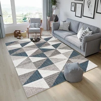 new simple nordic living room carpet stripe lattice pattern coffee table sofa nordic carpet rugs for bedroom