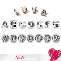 letters for bracelet original sign jewelry women diy making necklace dangle lucky charm luxury gifts silver girl beads trinkets