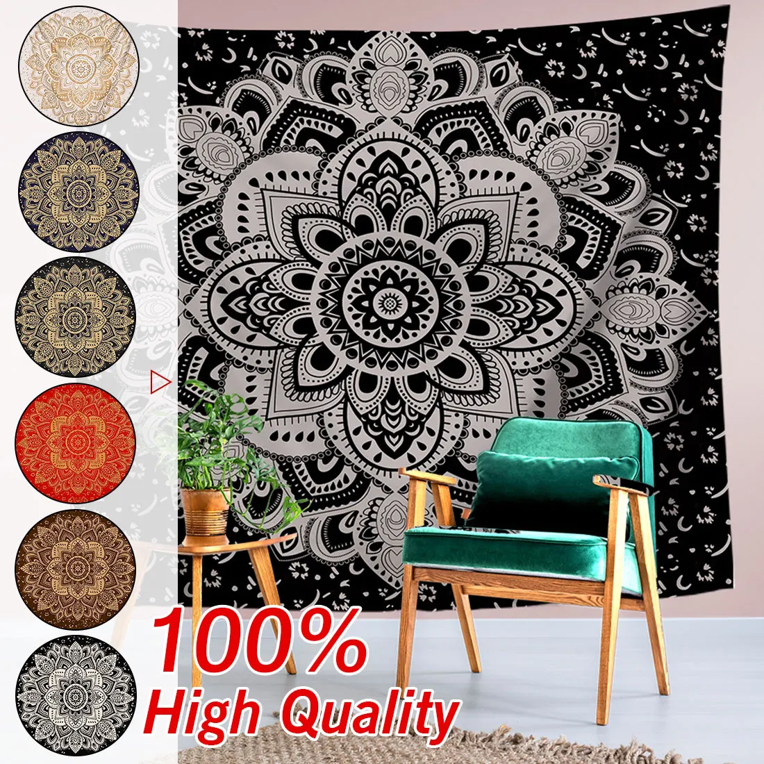 Настенный Гобелен для украшения стен коврик йоги дома спальни бесплатная