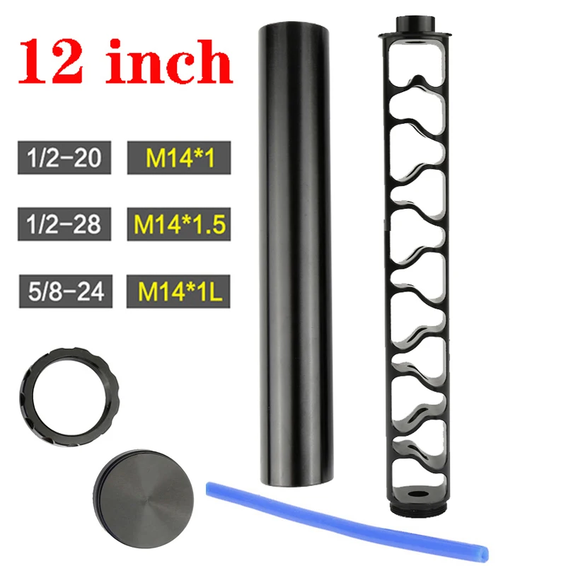 

12 Inch Spiral 1/2-20 1/2-28 5/8-24 M14x1 M14x1.5 M14x1L Single Core Aluminum Fuel Filter Trap Solvent For NAPA 4003 WIX 24003