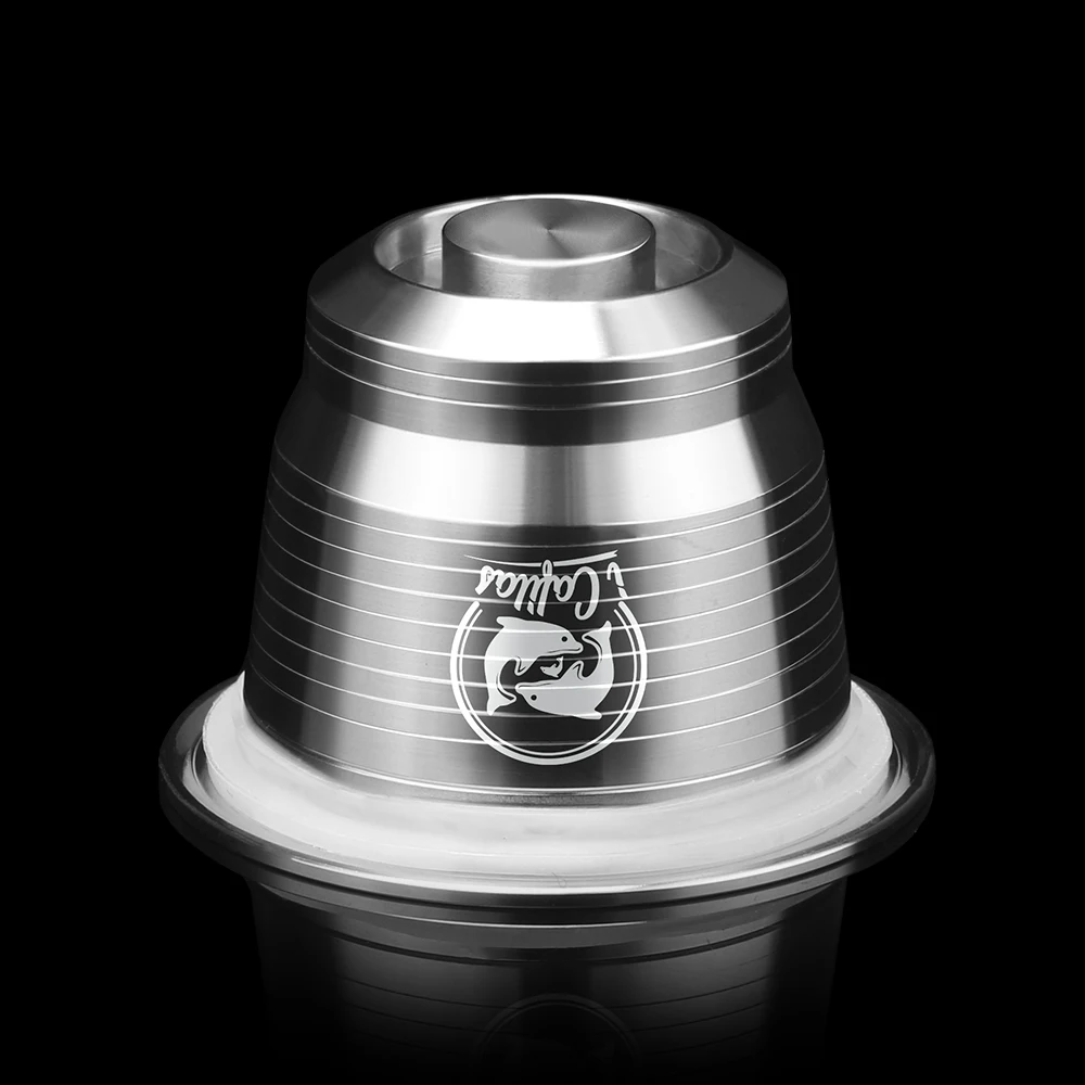 Многоразовый кофейный фильтр ICafilas для кофемашины Nespresso с крышкой из нержавеющей