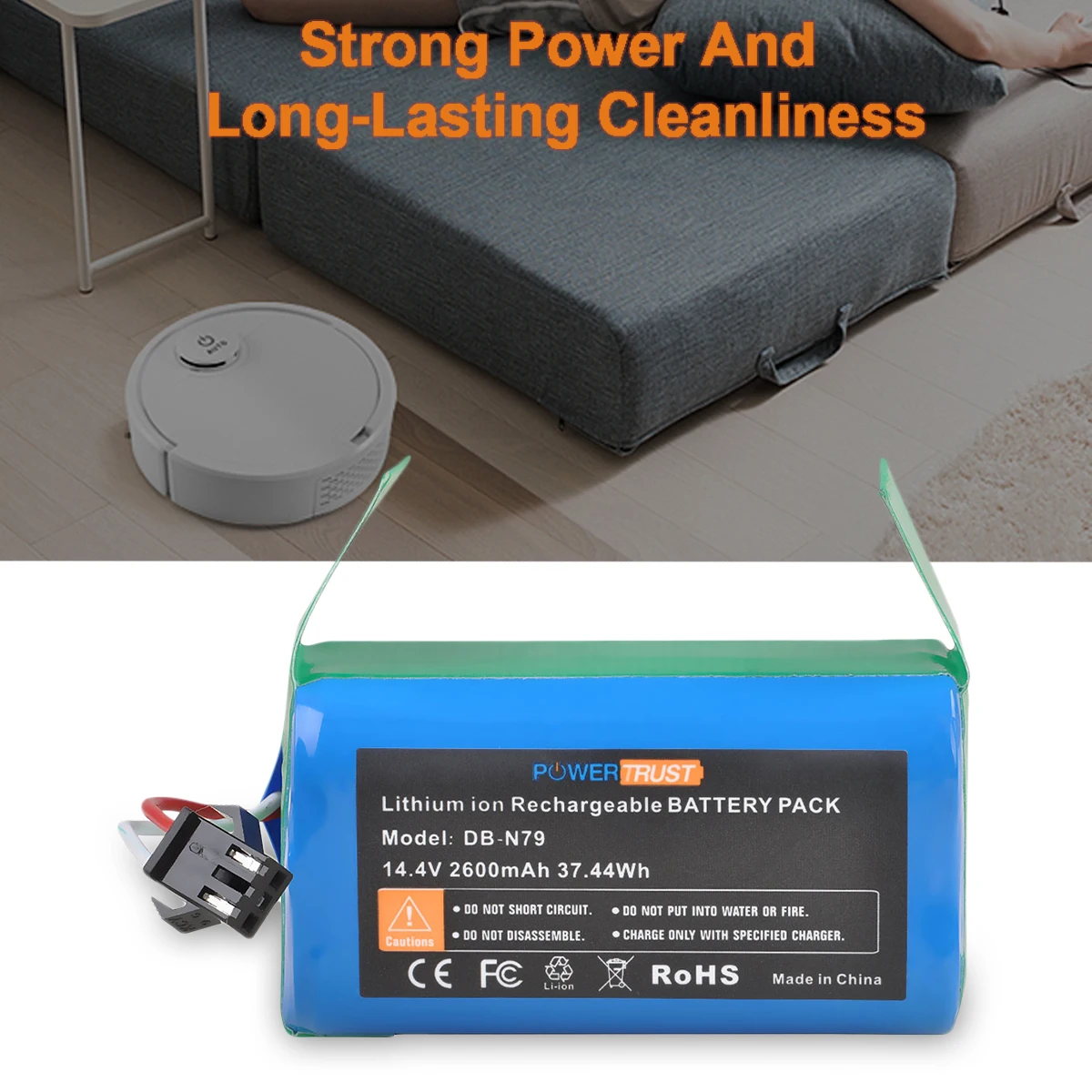 Аккумулятор N79 для Eufy RoboVac 11C 11S 11 30C 30 15C Conga 990 Ecovacs Deebot N79S 1090 Series 950 | Электроника