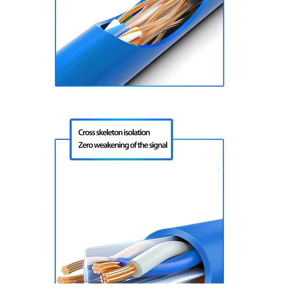 Настраиваемый сетевой Ethernet Кабель 50 м кабель RJ45 компьютерный ноутбук|Кабели