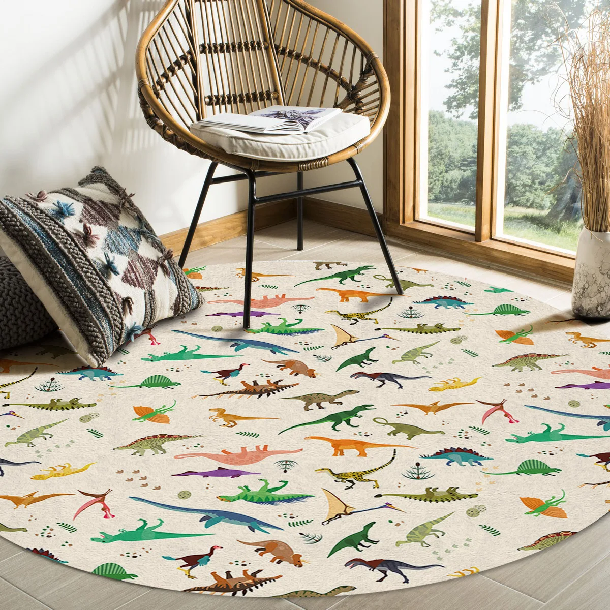 Красочный динозавр искусственные дверные коврики коврик для гостиной спальни