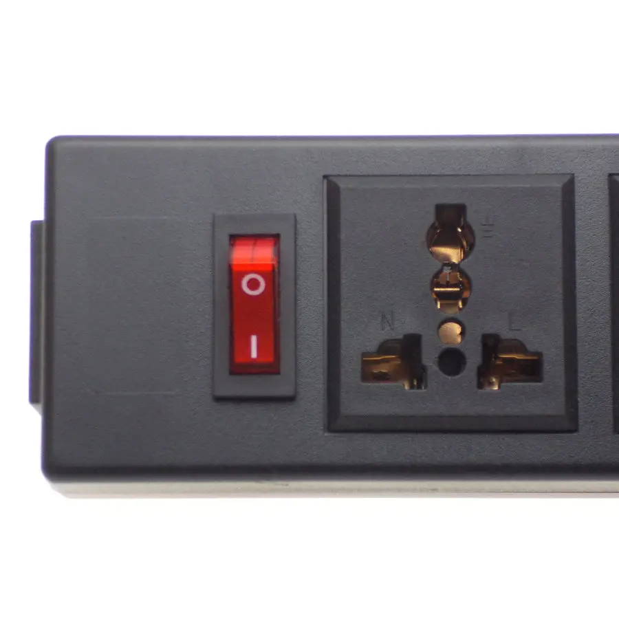 PDU PSU IEC320 C14 штепсельная Вилка вход 4-сторонняя универсальная Выходная