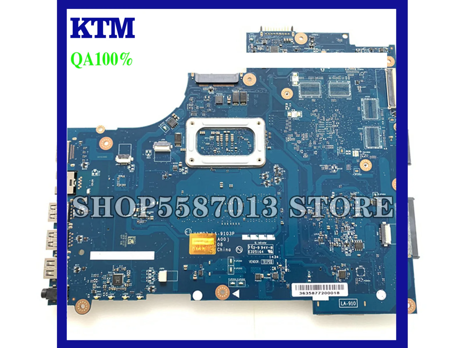 

KEFU LA-9103P Motherboard For Dell Inspiron M531R 5535 Laptop Motherboard A8-5545M CPUCN-0MR3VG LA-9103P original Motherboard
