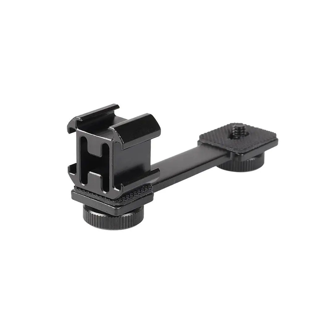 

3in1 Cold Shoe Mount Adapter Tripod Extension Bracket Holder for DJI OSMO Mobile 2 for Zhiyun Smooth 4 to Microphone Fill Light