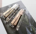 Желто-Золотойцвета розового золота акриловые элегантный степлер стола, аксессуары для рабочего стола школьные принадлежности