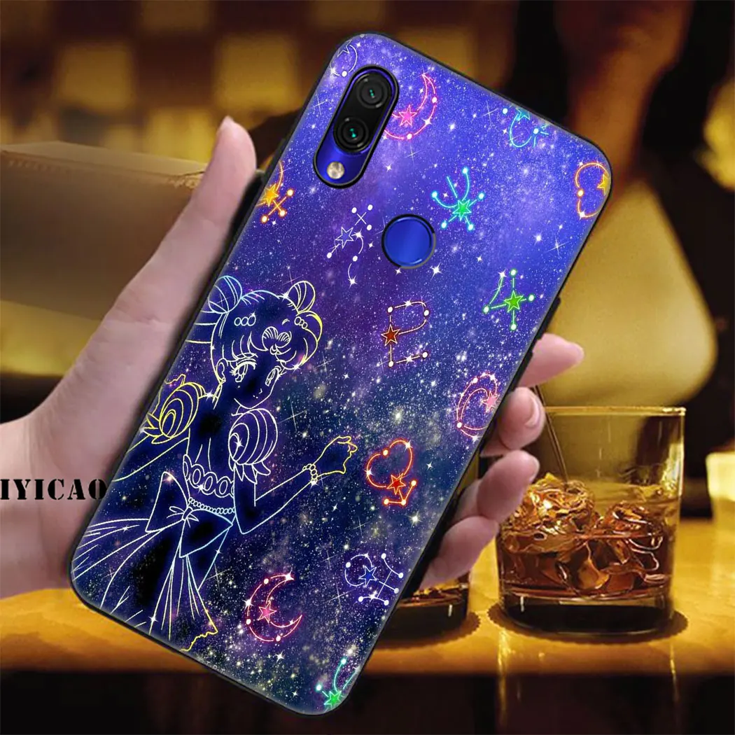 Лидер продаж Сейлор Мун прекрасный мягкий силиконовый чехол для Xiaomi Redmi Note 5 6 7 8 Pro