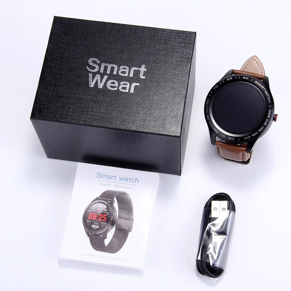 L9 Смарт часы ЭКГ сердечный ритм звонки напоминание полный сенсорный Smartwatch IP68 Водонепроницаемые часы для мужчин для Android IOS PK L7 GT2