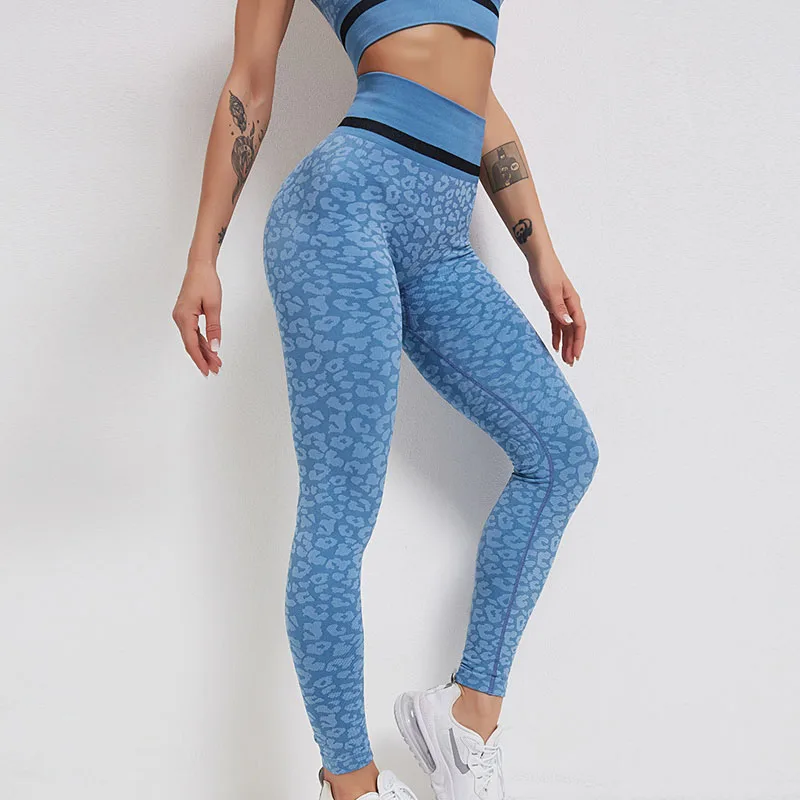 

NORMOV Sexy Leopard Print Leggings Women Seamless High Waist Patchwork Skinny Jegging Fitness Push Up Leggings Female