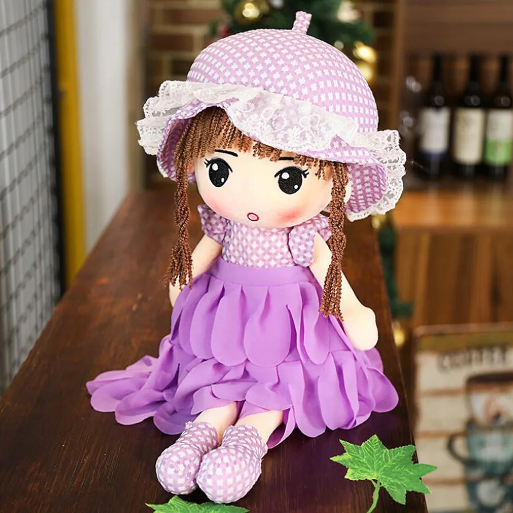 

Креативная Милая тряпичная кукла принцессы с шляпой, Детская плюшевая игрушка на день рождения и Рождество