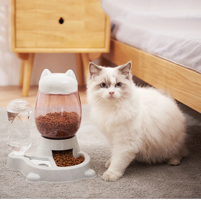 

Автоматическая миска для собаки, домашних животных Фидер кошачья миска бутылка питьевой воды Портативный спеша пластина собака само употр...