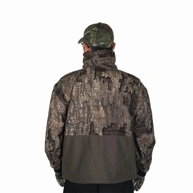 Зимняя мужская камуфляжная ветровка для альпинизма охоты сохраняющая тепло