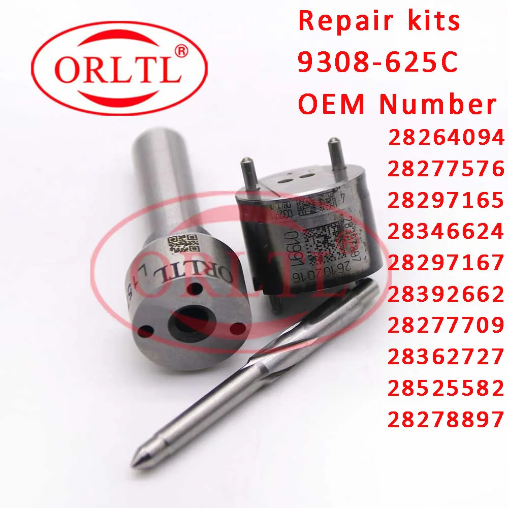 

Repair Kit Nozzle H364 Sprayer L364PBD Control Valve 9308-625C For Delphi Injector 28264952,28489652