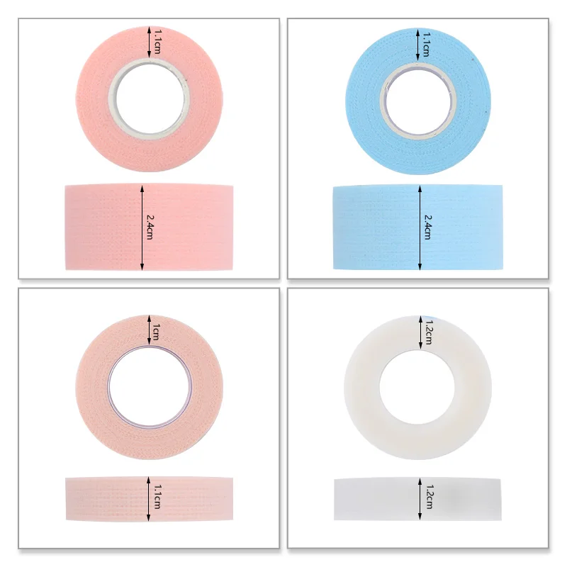 4/2 рулона ленты для наращивания ресниц нетканая лента дышащая легко отрывается