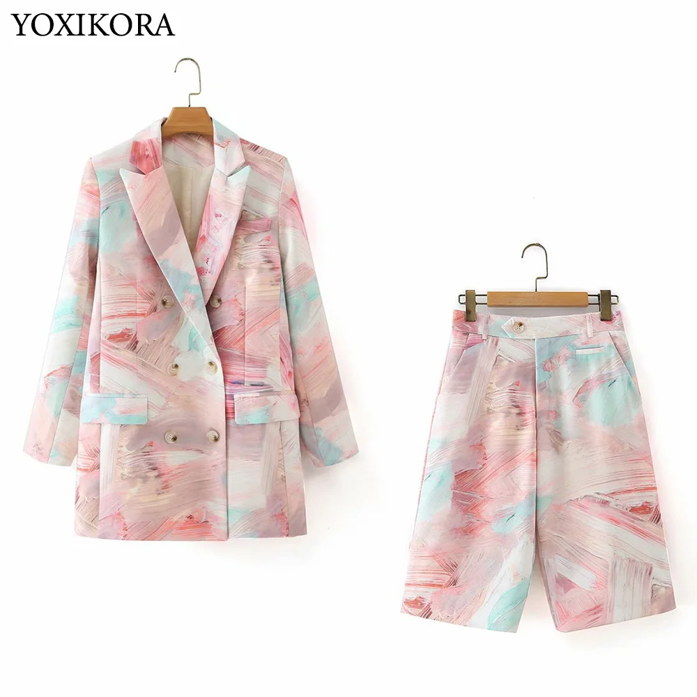 

New Women's Foundation Graffiti Suit Jacket + Graffiti Pants Set