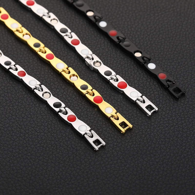 Мужской браслет Vinterly Health Energy магнитный из нержавеющей стали с крестом мужской