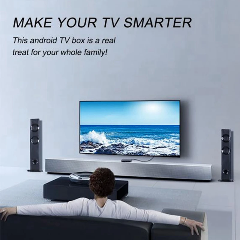 

X7 TV Box 4GB+32GB Quad Core Dual Band 2.4G/5G Media Player WIFI EU Plug