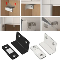 strong magnetic drawer latch ultra thin stainless steel for door cabinet cupboard closer catches with screw home hardware