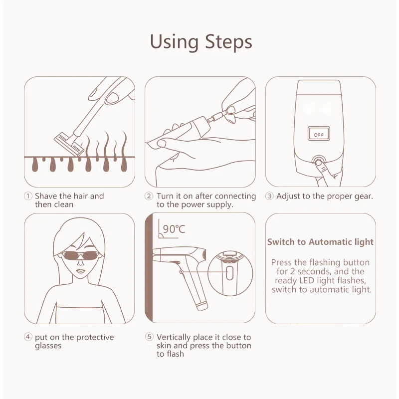 

T009i Depilator A Laser 400000 Pulsed Ipl Laser Hair Removal Device Permanent Hair Removal Ipl Laser Hair Removal