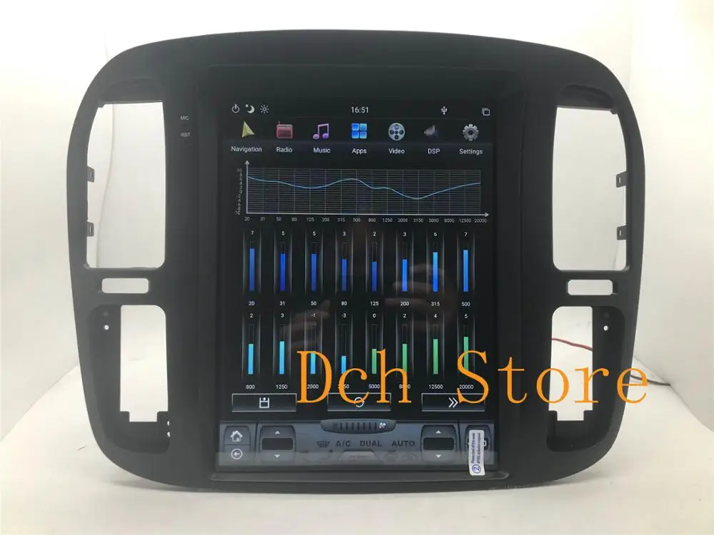 Автомобильный DVD плеер tesla style 12 1 дюйма Android 9 0 GPS навигация для TOYOTA LAND CRUISER lc100 2000 2001