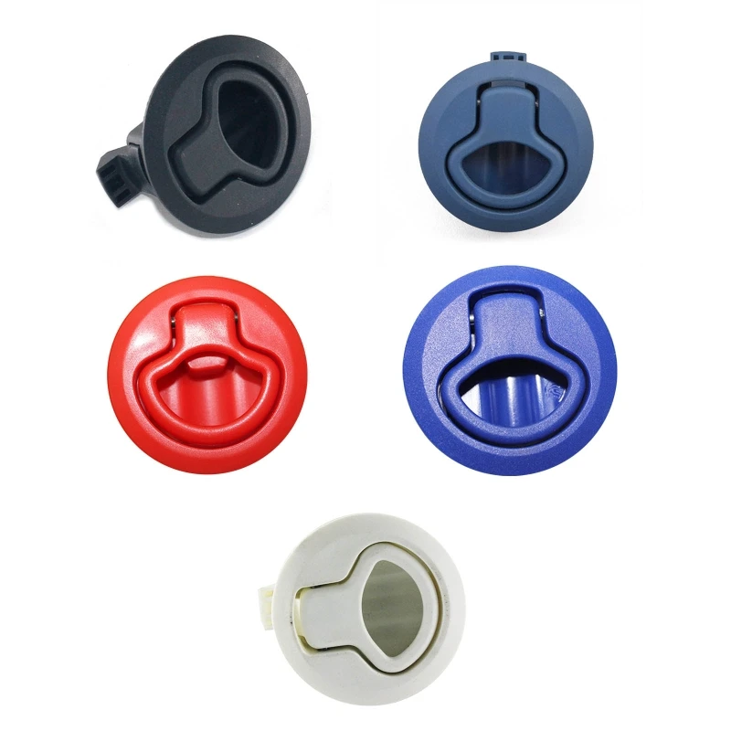 

Flush Pull Slam Latch Hatch Lock for Camper RV Trailer Black/White/Blue/Red/Gray