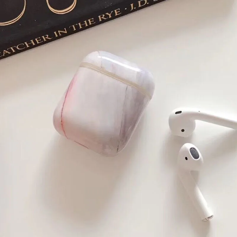 01 EKONEDA ультра тонкий глянцевый чехол для Airpods чехол мраморный роскошный защитный чехол для Airpods - Цвет: 01