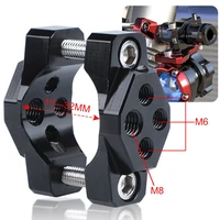 motorcycle stent 17 32mm bracket bumper clamp auxiliary spotlight clip light decoration modification accessories black