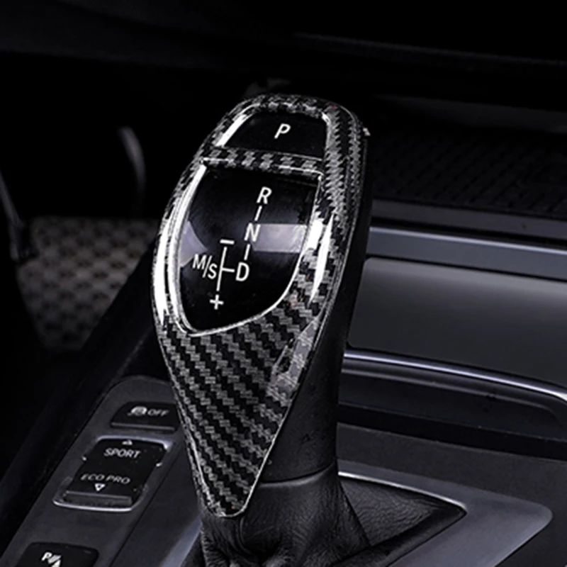 Углеродное волокно Стиль Шестерни рукоятка переключения рукав Накладка для BMW F20