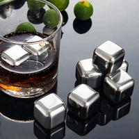 stainless steel wine set cooler metal ice stone whiskey vodka beer coke cooling stone household cooler ice cube bar supplies
