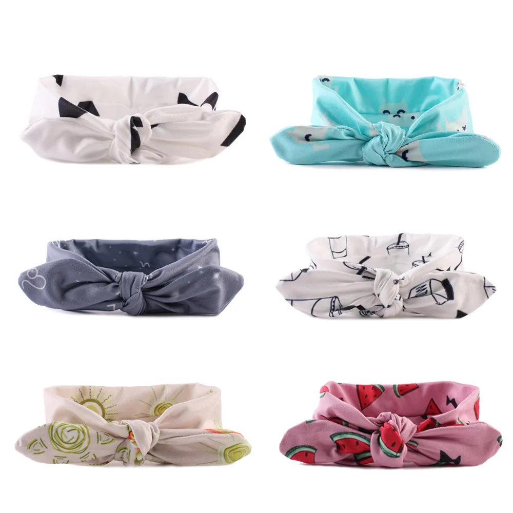 Boho для новорожденных украшение детей повязка на голову малышей эластичная чалма