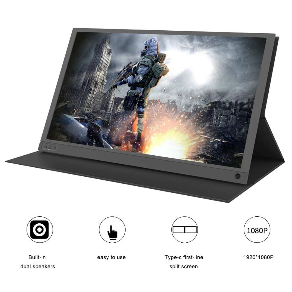 Портативный HD ЖК монитор Willkey 15 6 дюйма тонкие игровые мониторы USB Type C HDMI для MacBook Air