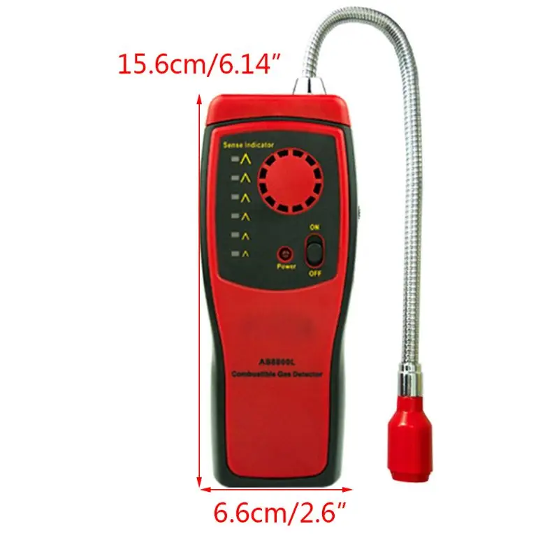 AS8800L анализатор горючих газов Автомобильный Ручной детектор тестер утечки газа
