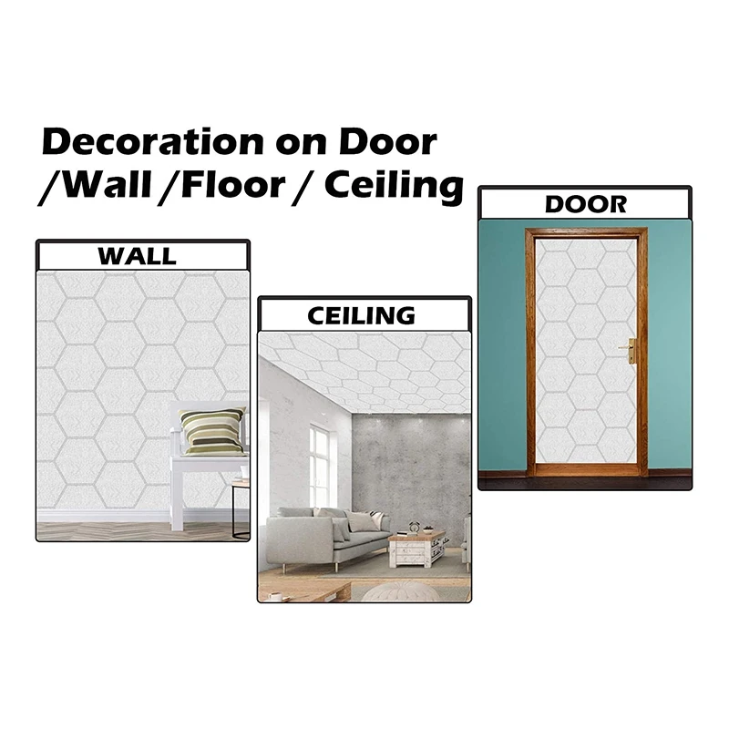 

Quality 12 Pcs Soundproofing Panels Hexagon Acoustic Panels for Acoustic Treatment,Beveled Edge Tiles for Echo Bass Insulation