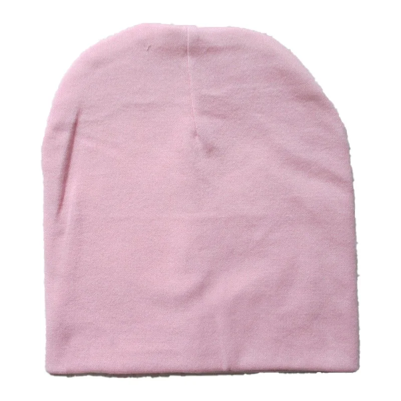 Шапка детская вязаная однотонная хлопковая на осень/весну От 0 до 3 лет | Детская