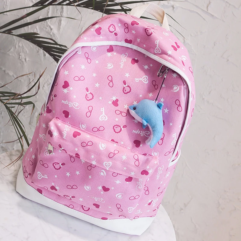 Lastest 3Pcs/Sets Cute pink Glasses Printing School Backpack Women Backpacks School Bags for Teenage Girls Travel Bag mochilas