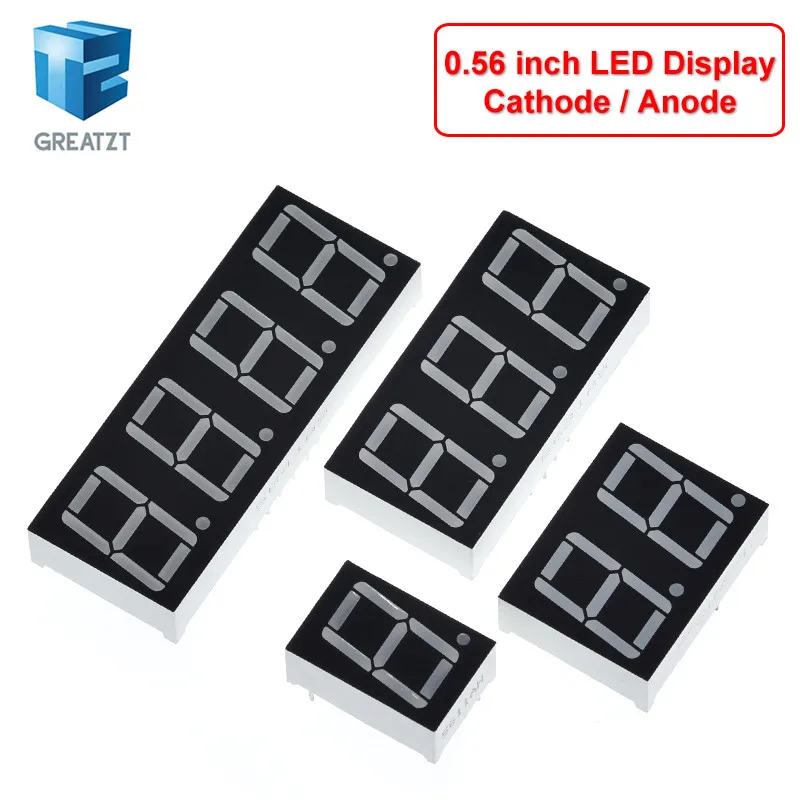0,56 zoll LED display 7 Segment 1 Bit/2 Bit/3 Bit/4 Bit Digit Rohr Rot gemeinsame Kathode/Anode Digital 0,56 zoll led 7 segment – Detail 6
