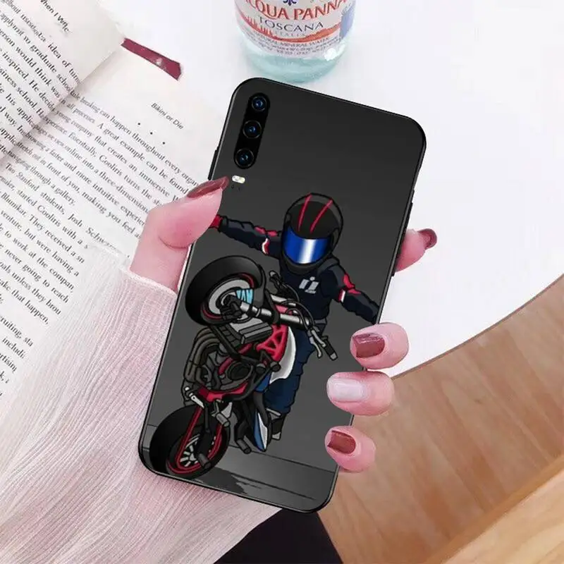 Мягкий чехол PENHUWAN с изображением мотоциклетного шлема для Huawei Honor 20 10 9 8 8x 8c 9x 7c 7a