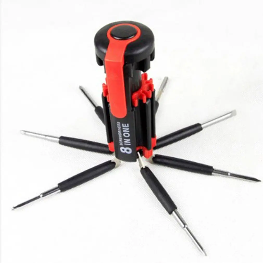 

Автомобильный многофункциональный инструмент со светодиодным фонариком 8 в 1 отвертка для автомобиля дома двойного использования автомоби...