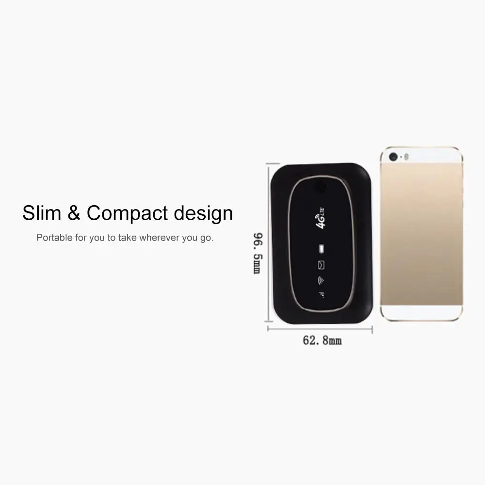 4G LTE CAT4 150M Unlocked Mobile MiFis Portable Hotspot Wireless Wifi Router with SIM Card