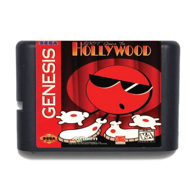 

Spot Goes To Hollywood 16 bit MD Game Card For Sega Mega Drive For Genesis