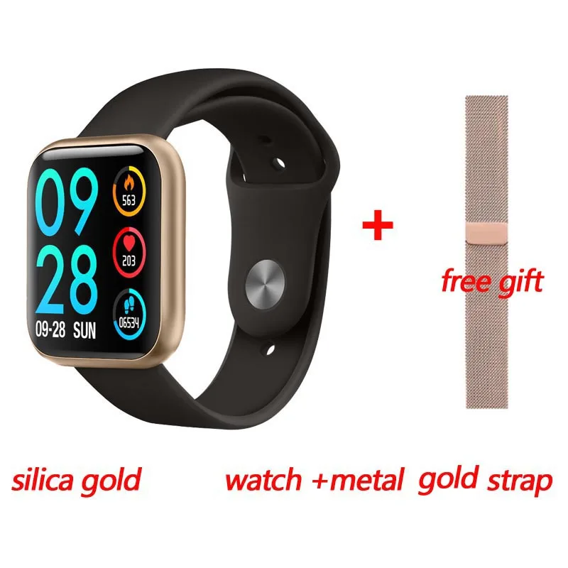 silica gold Greentiger P80 Смарт-часы для женщин IP68 водонепроницаемый монитор сердечного ритма фитнес-трекер кровяное давление Smartwatch VS B57 P68 S226 - Цвет: silica gold