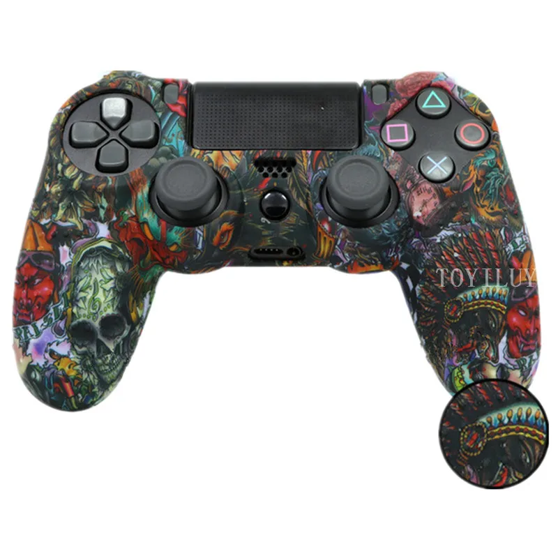 Мягкий силиконовый резиновый чехол 1 шт. защитный для геймпада Play Station Dualshock 4 PS4 DS4