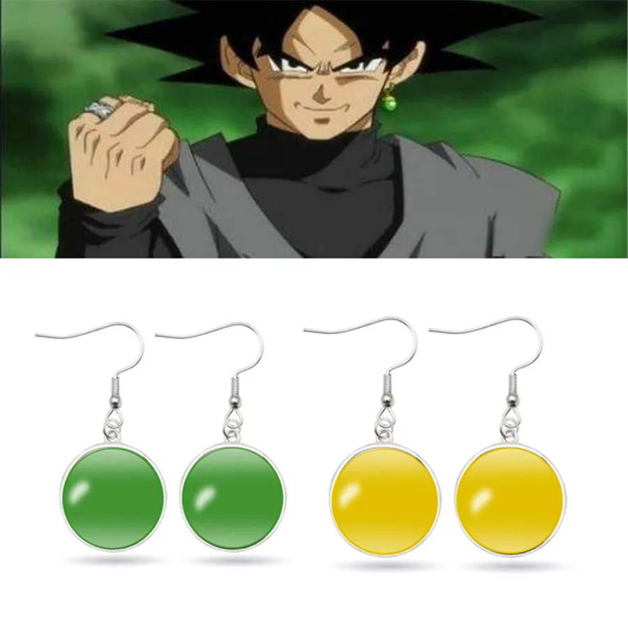 Dragon Ball Z Висячие серьги аниме Гоку Драконий жемчуг гвоздики звезды Косплей