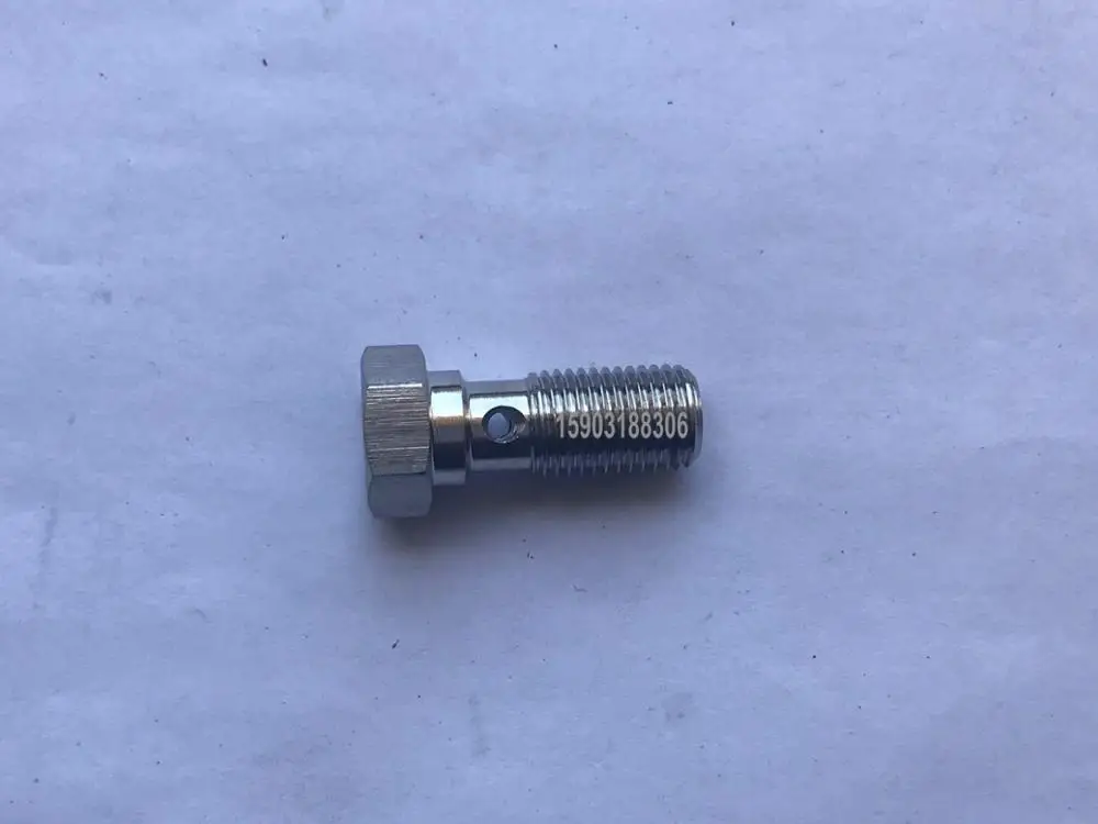 

3/8-24 stainless steel 304 banjo single hole bolt Stainless Steel Banjo Bolt Screw